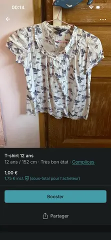 T-shirt 12 ans