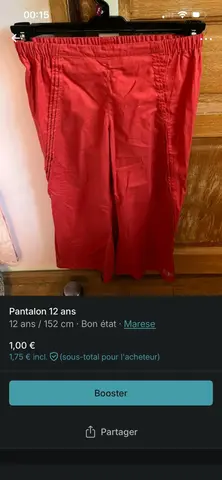 Pantalon 12 ans