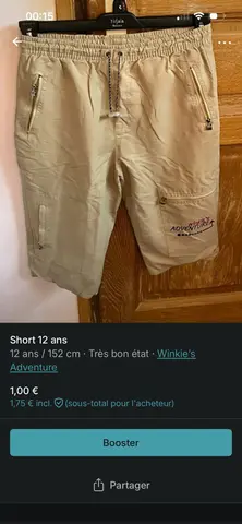 Short 12 ans
