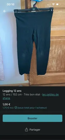 Legging 12 ans