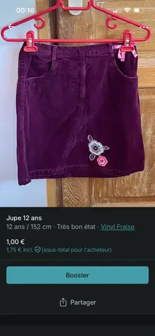 Jupe 12 ans