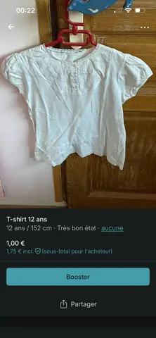 T-shirt 12 ans