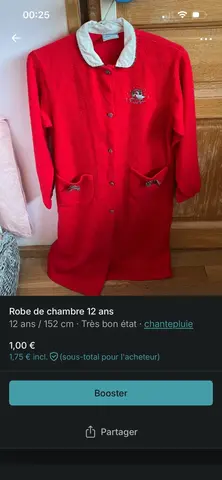 Robe de chambre 12 ans