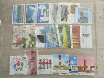 20 timbres oblitérés Allemagne - années 1990 à 2010