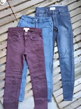Donne 3 pantalon slim stretch taille 36/38
