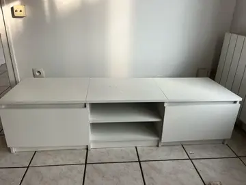 meuble télé blanc