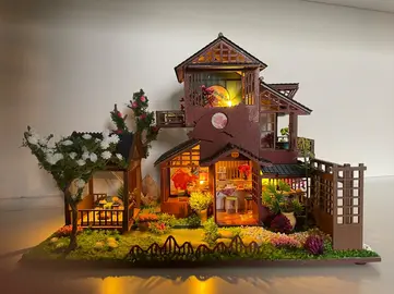 Maquette bois - Maison et jardin