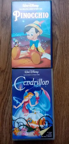 K7 VHS Cendrillon et Pinocchio