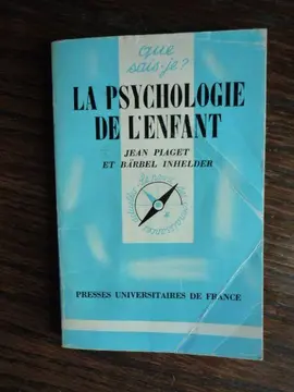 Livre Que sais-je La psychologie de l'enfant