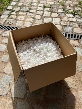 cartons de chips de calage