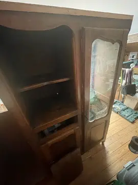 armoire portes vitrée