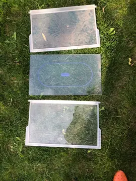 3 étagères verre de frigo