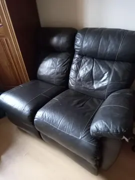 canapé cuir noire