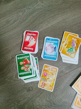 cartes et billets jeu la bonne paie