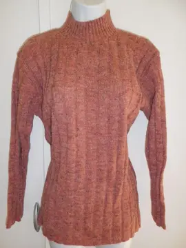 Pull rose chiné