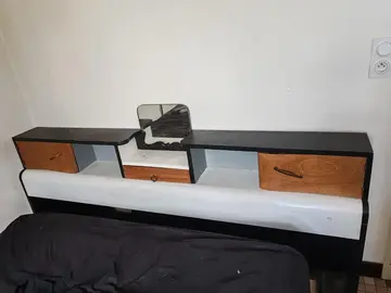 meuble tête de lit en bois macif