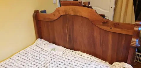 lit ancien 2140x1300 hors tout sommier à lattes sur mesure avec son matelas 1870x1200re