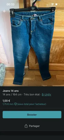 Jeans 14 ans