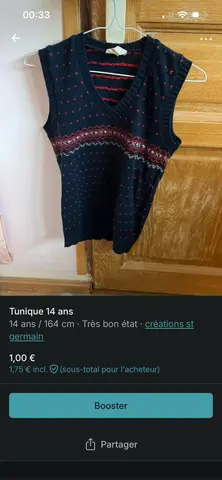 Tunique 14 ans