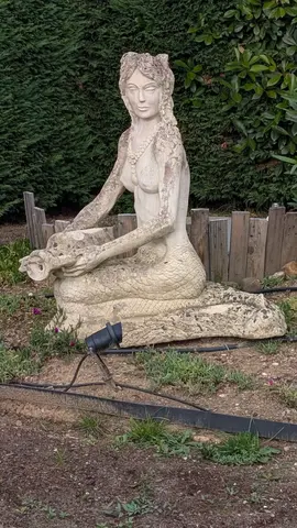 Statue sirene plâtre
