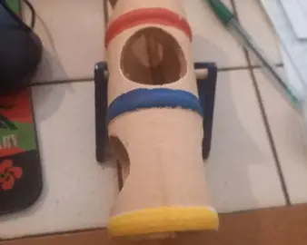 Tunelle en bois pour hamster russe