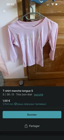 T-shirt manches longues S