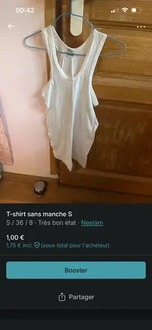 T-shirt sans manche S