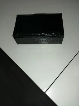 coffret a bijoux façon croco bleu marine