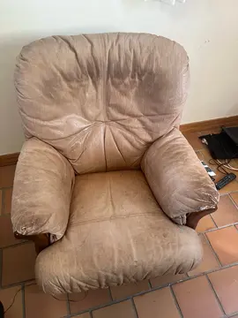Fauteuil en cuir