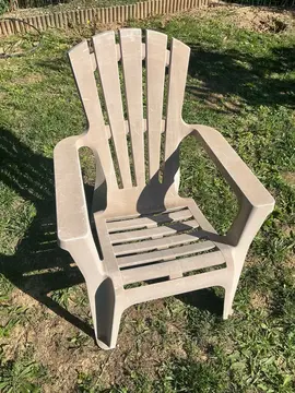 chaises de jardin plastique x6