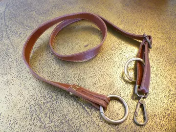 Sangle de sac en cuir brun