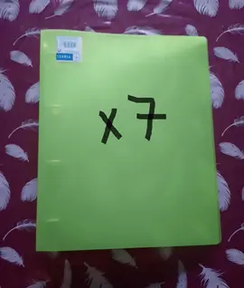 Classeur plastique VERT A4 à 4 anneaux (x7)