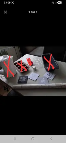 différents objets