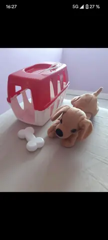 Chien et sa panière
