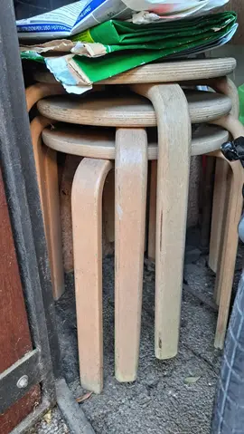 tabourets ikea en bois