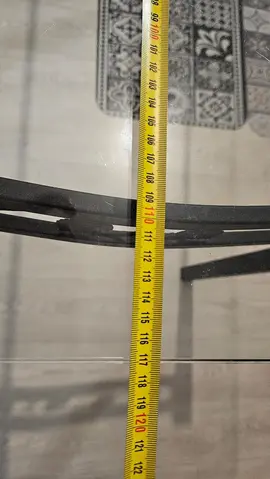 table en verre