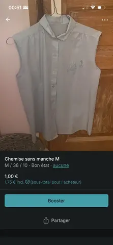 Chemisier sans manche M