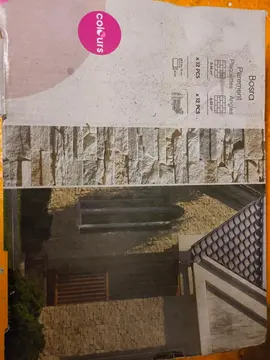 Parement mur plaquettes impression pierres