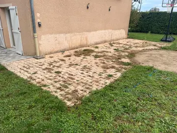 25m² de pavés autobloquants