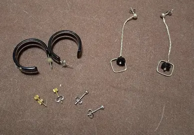 lot de boucles d'oreilles