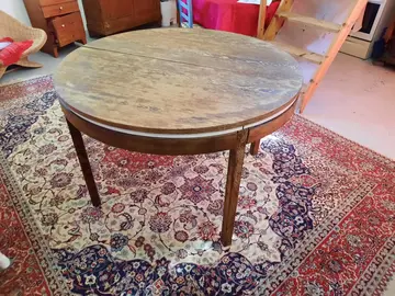 table en bois diamètre 115 cm hauteur 76 cm