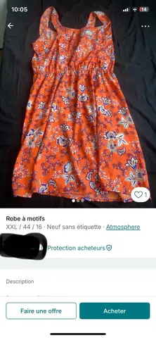 robe taille 44