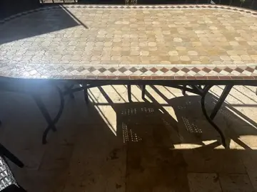 Table de jardin Zellige ovale
