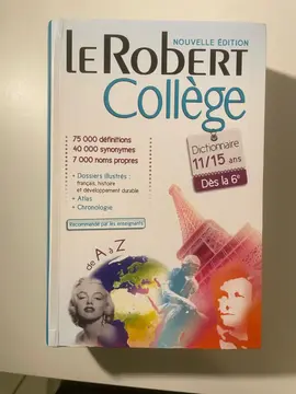 dictionnaire robert collège neuf