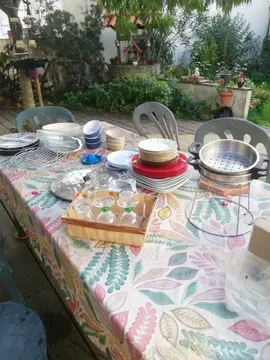 Donne avant déchetterie