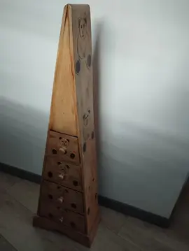 Meuble bois avec tiroirs