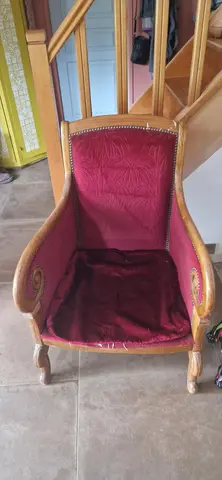 salon velours ancien.