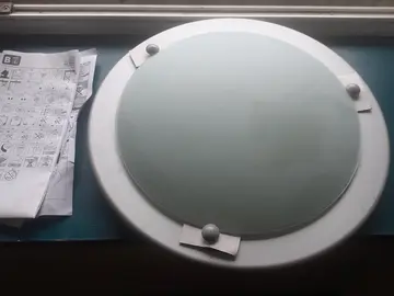 Plafonnier verre opaque blanc