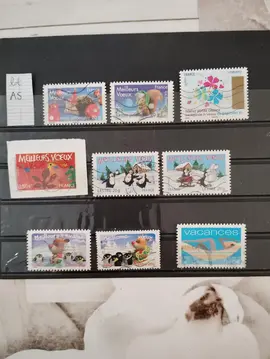 timbres français oblitérés lot AS