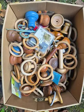 anneaux pour barre a rideau...bois